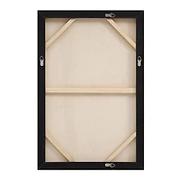 Moreau 24" Wide Canvas Art with Wood Frame, Painted Black