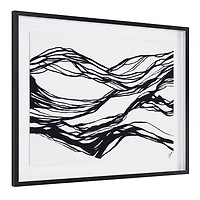 Art mural Mica de 45 po avec cadre en bois