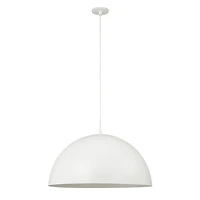 Lustre Ozona à 1 lumière couleur blanc cassé mat
