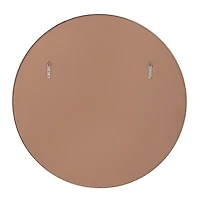 Porpoise 36" Tall Round Mirror, Matte White