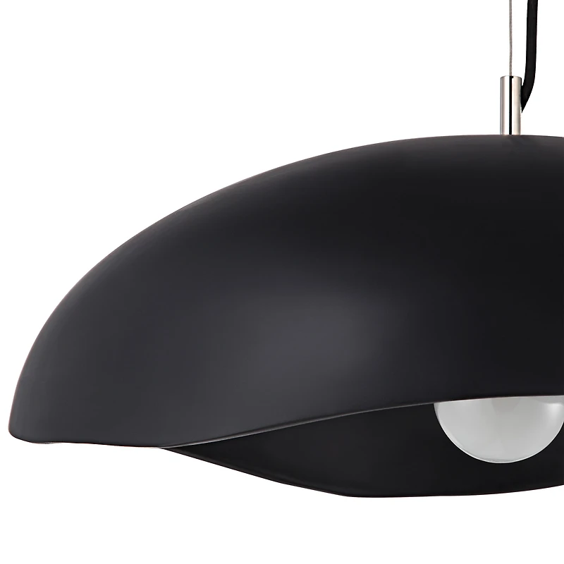 Filomena 22" Wide 1-Light Chandelier, Matte Black