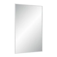 Orchid 35.5" Tall Rectangular Mirror, Matte White