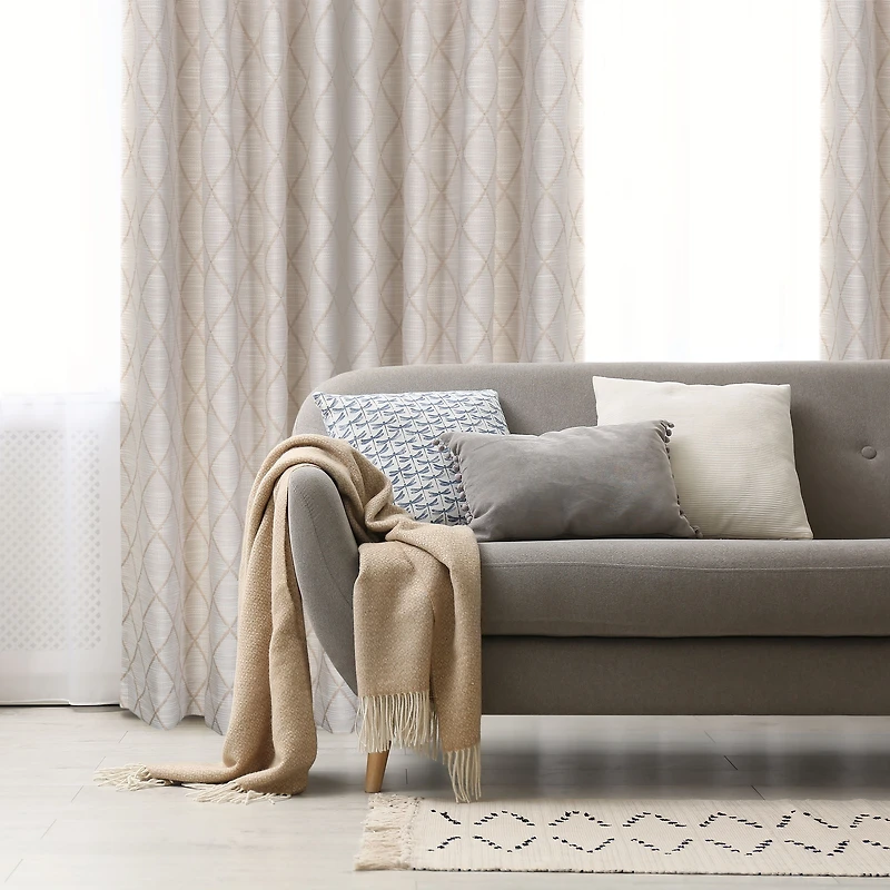 Zurrich Jacquard Grommet Curtain