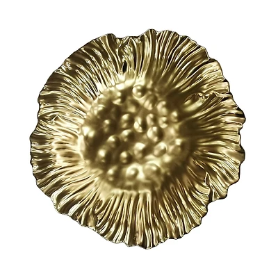 Elegance Gold Sunflower Plate