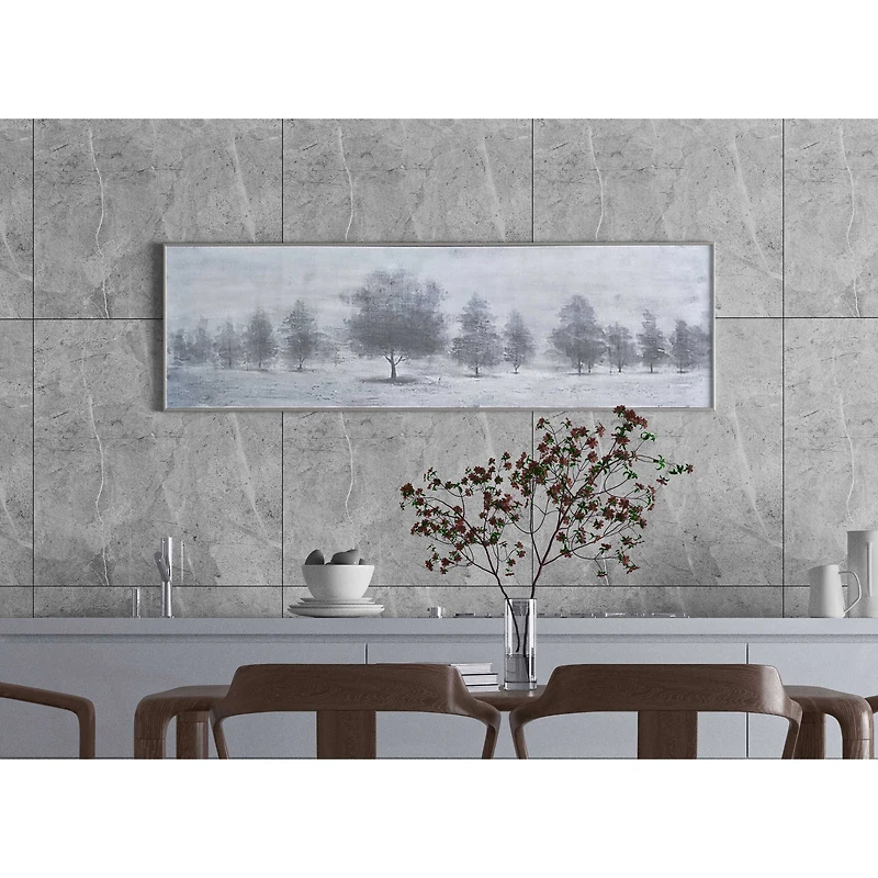 Trees at Dusk Hand Painted Canvas