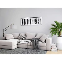 Striation Hand Painted Canvas