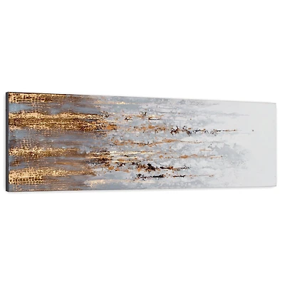 Toile peinte à la main « Golden Rise »