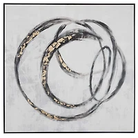 Toile peinte à la main « Circulo »