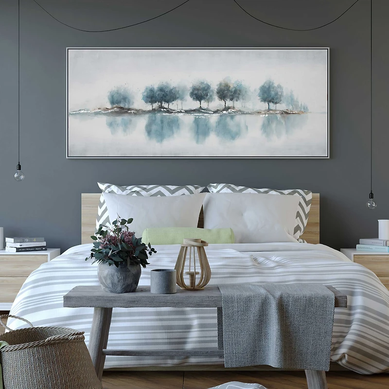 Blue Woods Hand Painted Canvas
