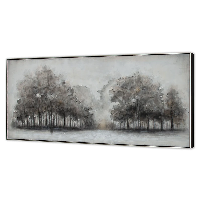 Toile peinte à la main « Wildwood Fog »