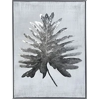 Toile peinte à la main « Silver Jungle II »