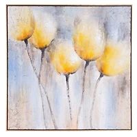 Toile peinte à la main « Sunny Blooms »