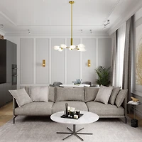 Catalina 9" Light Gold Chandelier