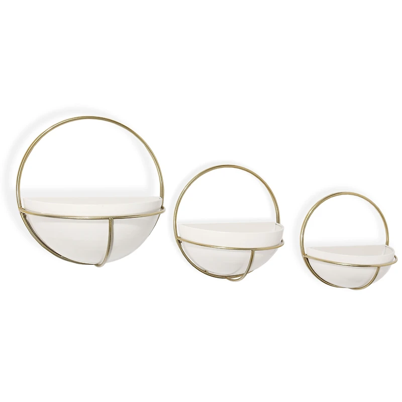 Adelia Set of 3 Metal Wall Planters