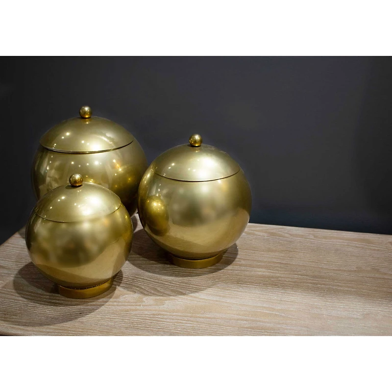 Ensemble de 3 pots en métal décoratifs « Eseld »