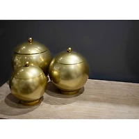 Ensemble de 3 pots en métal décoratifs « Eseld »