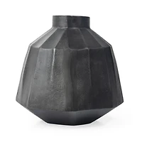 Artemis 11" Metal Table Vase Large Grey