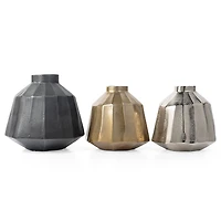 Artemis 11" Metal Table Vase Large Grey