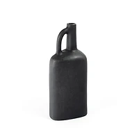 Macrae 11" Small Grey Metal Table Vase