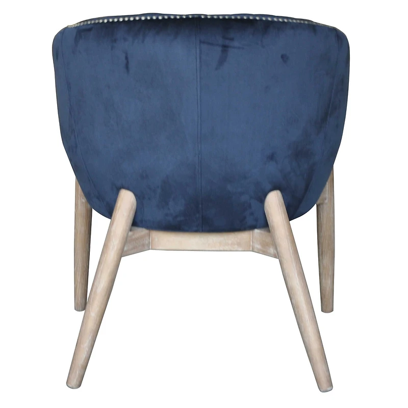 Nadia Blue Velvet Club Chair