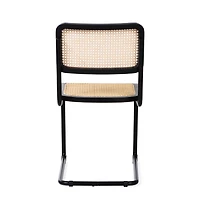 Set of 2 Arwan Black Cane Dining Side Chair