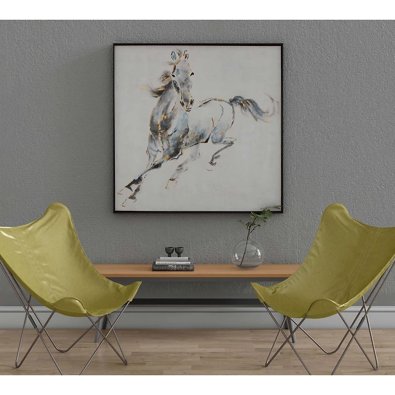 Prancing Stallion Hand painted Canvas