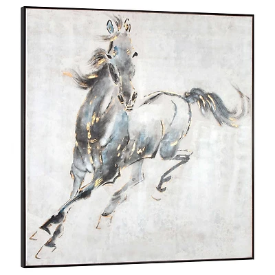 Prancing Stallion Hand painted Canvas
