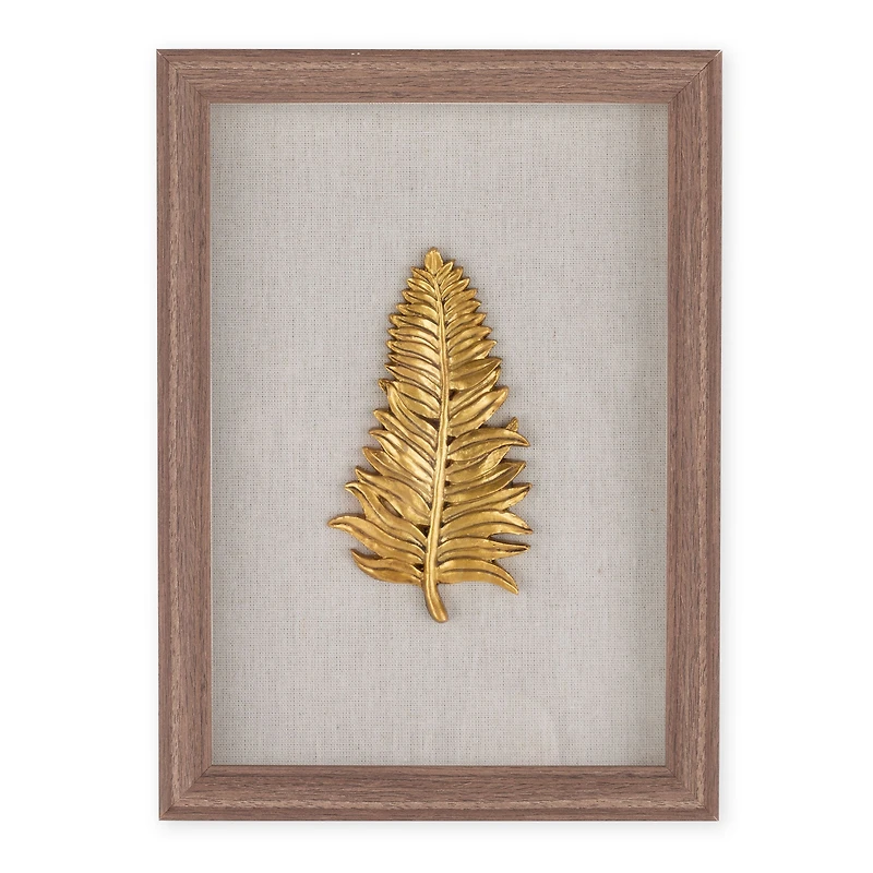 Boîte-cadre Feuilles d'or I