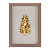 Boîte-cadre Feuilles d'or I