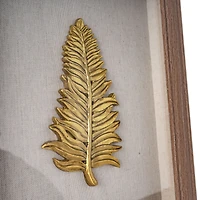 Boîte-cadre Feuilles d'or I