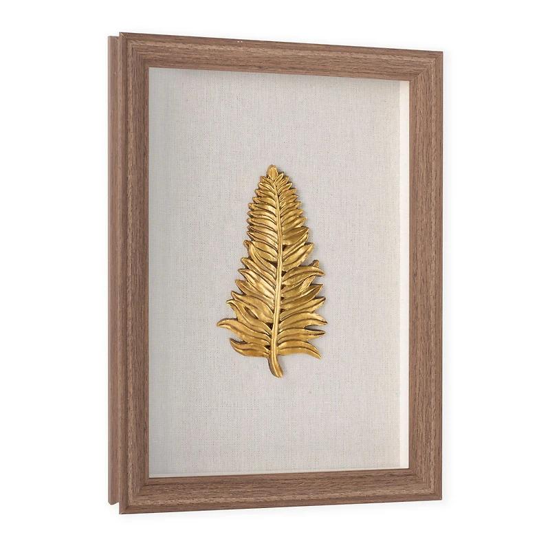 Boîte-cadre Feuilles d'or I