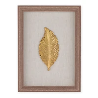 Boîte-cadre Feuilles d'or II