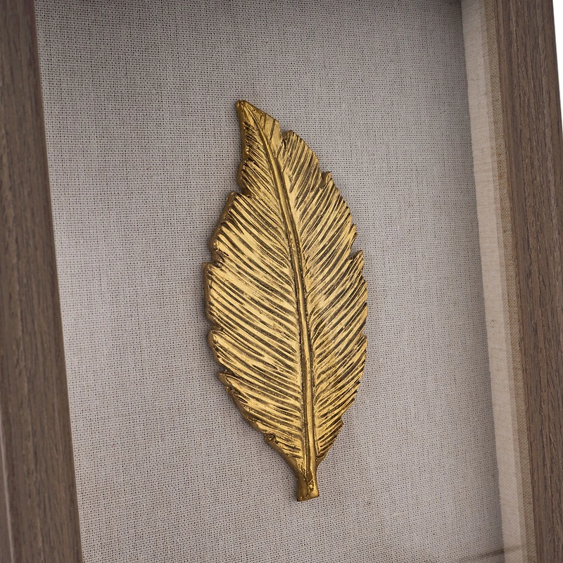 Boîte-cadre Feuilles d'or II