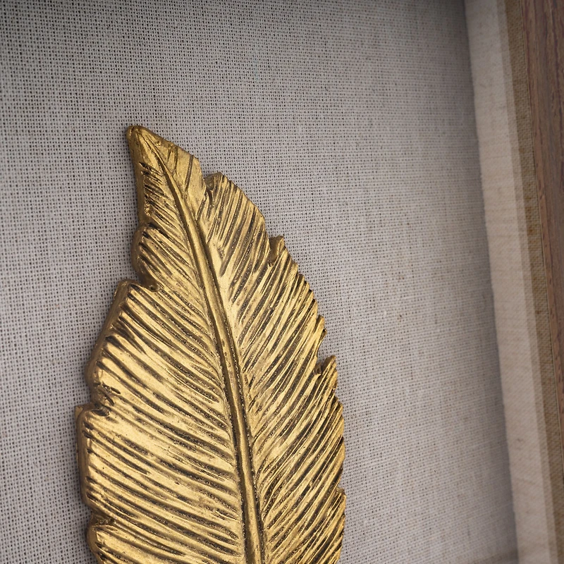 Boîte-cadre Feuilles d'or II