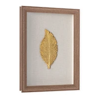 Boîte-cadre Feuilles d'or II
