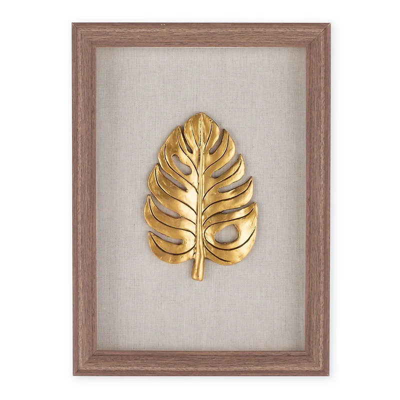 Boîte-cadre Feuilles d'or III