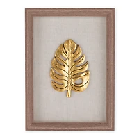 Boîte-cadre Feuilles d'or III