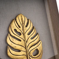 Boîte-cadre Feuilles d'or III