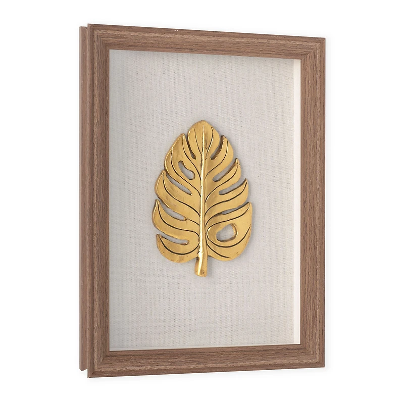 Boîte-cadre Feuilles d'or III