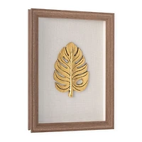 Boîte-cadre Feuilles d'or III