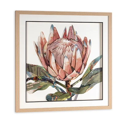 Petal Palette Collage II Shadow Box