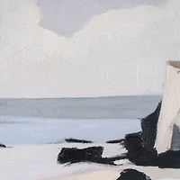 Lisière du Pacifique I, toile peinte à la main