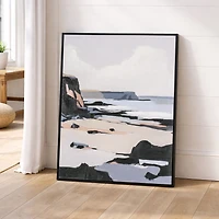 Lisière du Pacifique II, toile peinte à la main