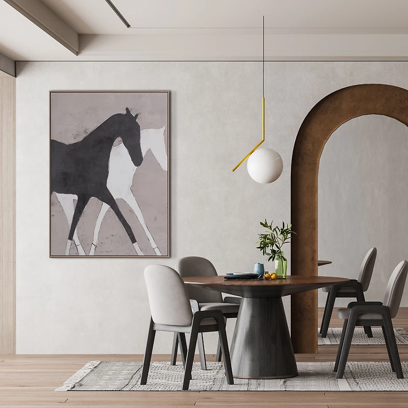 Galop du divin, toile peinte à la main