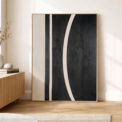 Dérive au‑delà II, toile peinte à la main