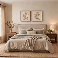 Botanical Whisper II, Hand Painted Canvas, Set of 2