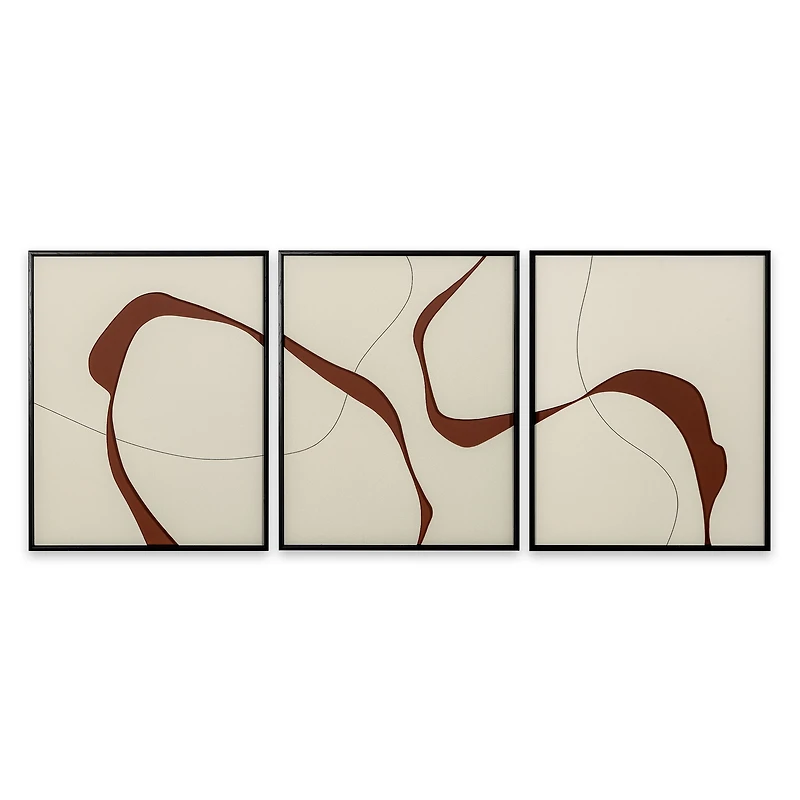 Courants naturels, toile peinte à la main