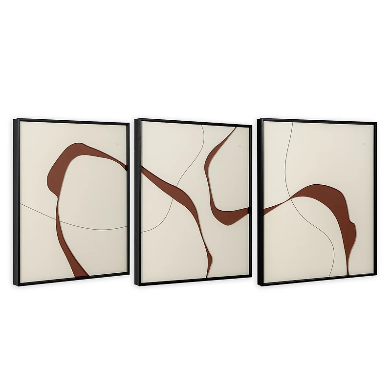 Courants naturels, toile peinte à la main