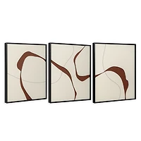 Courants naturels, toile peinte à la main