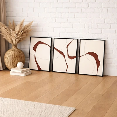 Courants naturels, toile peinte à la main